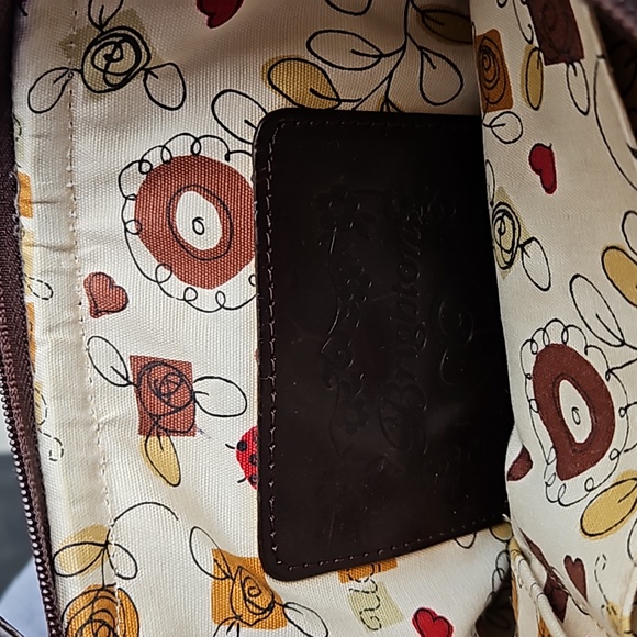 BRIGHTON Vintage Wicker and Leather Shoulder Bag Old stock NWOT - Picture 7 of 8